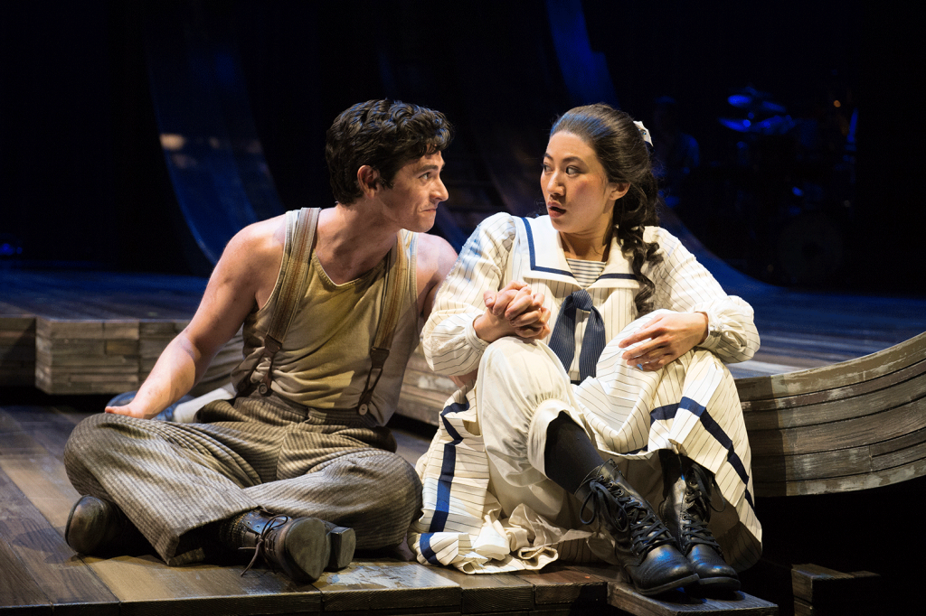 Peter and the Starcatcher (2020): Preston Mead (Boy), Grace Chan Ng (Molly). Photo by Jenny Graham, Oregon Shakespeare Festival.