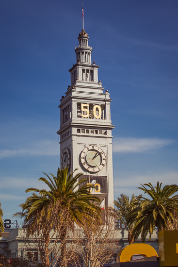 Ferry Building from Super Bowl City