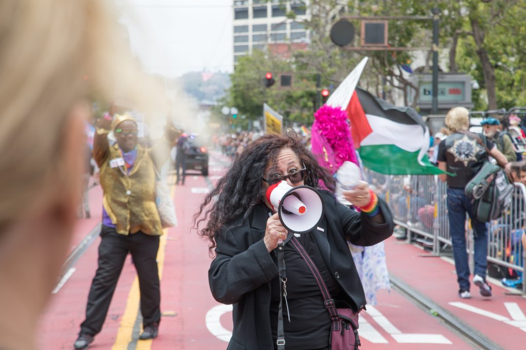 Pride Vice President Melanie Nathan on Market Street