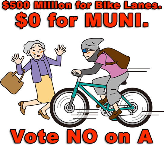 $500 Million for Bike Lanes. $0 for MUNI.